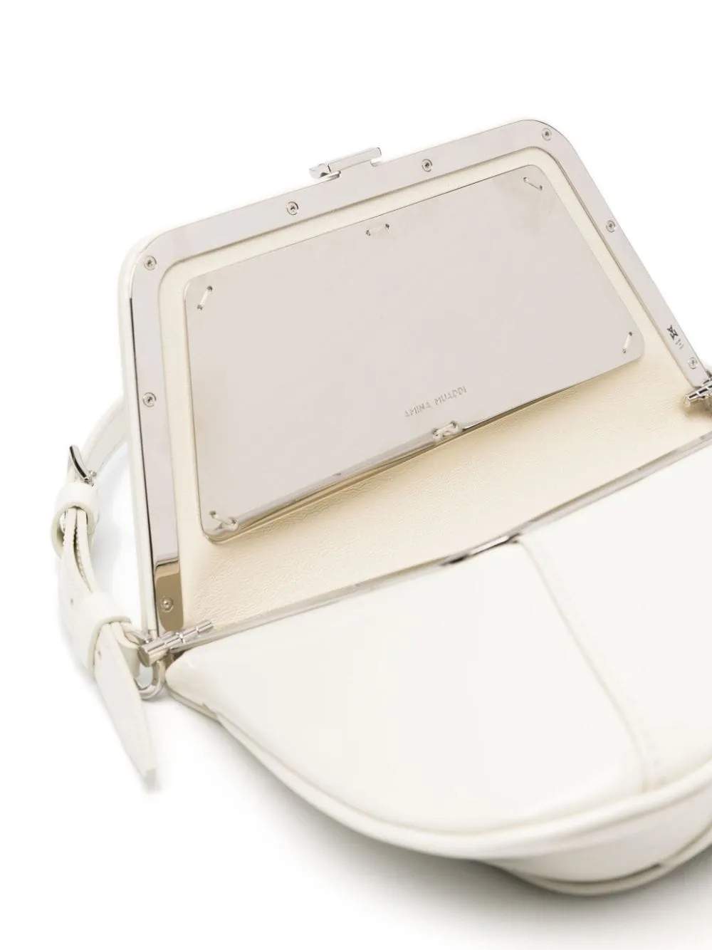 Amina Muaddi    Amina Muaddi Ami Leather Shoulder Bag