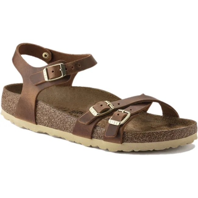 Birkenstock Women's Kumba Cognac Oiled Leather Sandal