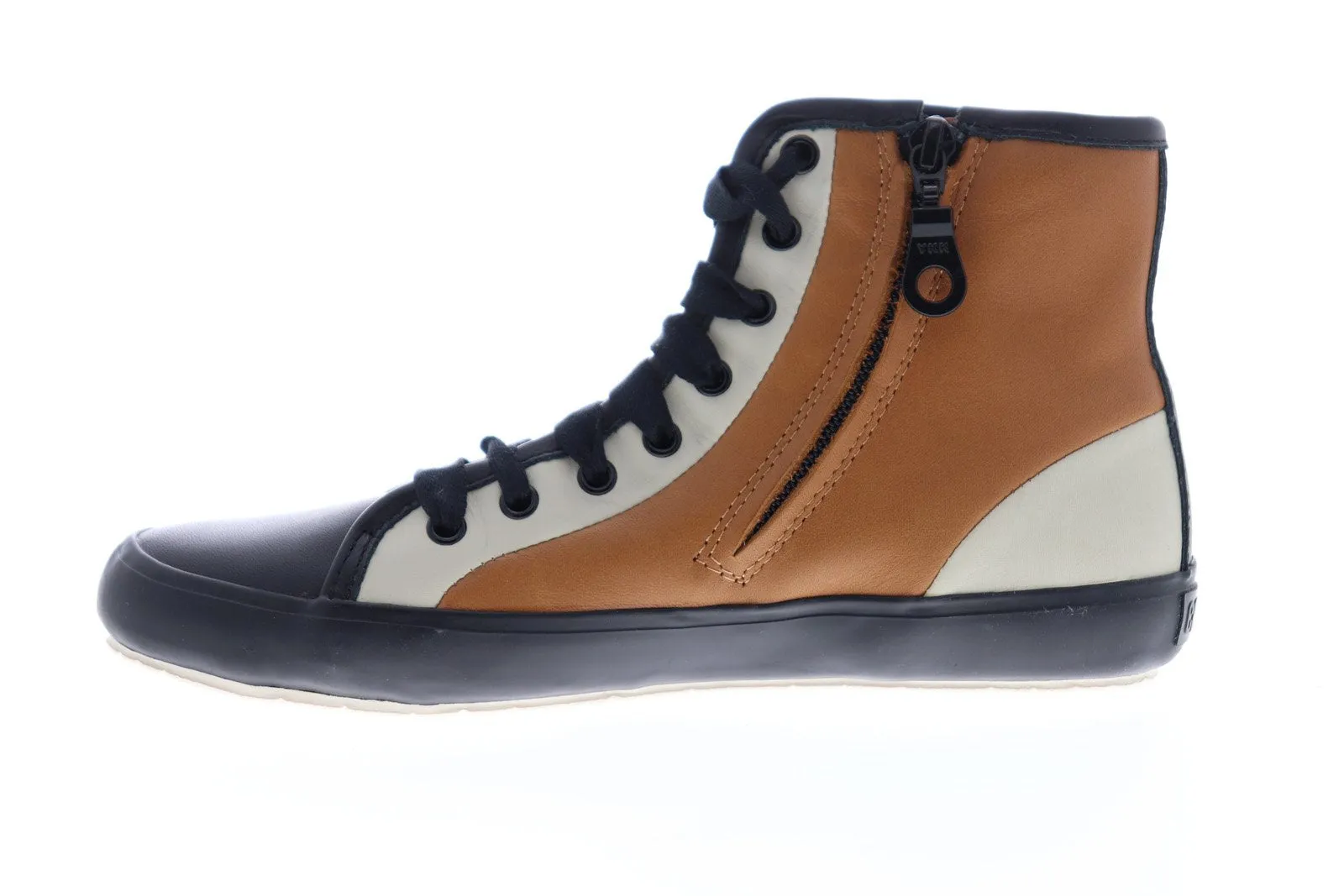 Camper Portol 46620-012 Womens Black Leather High Top Euro Sneakers Shoes
