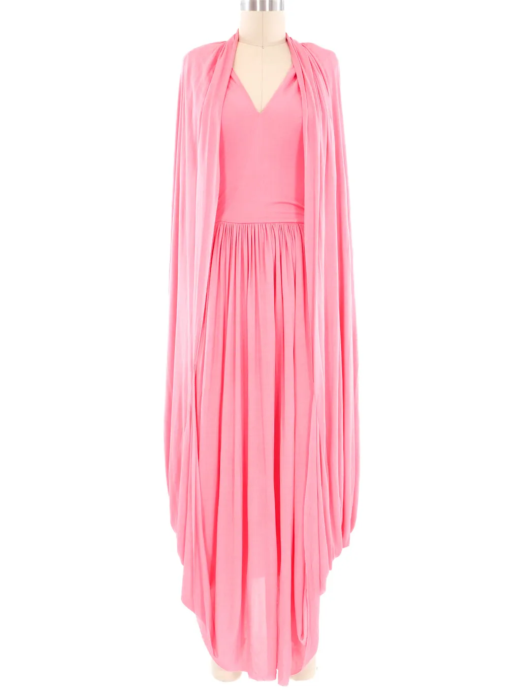 Celine Caped Jersey Gown