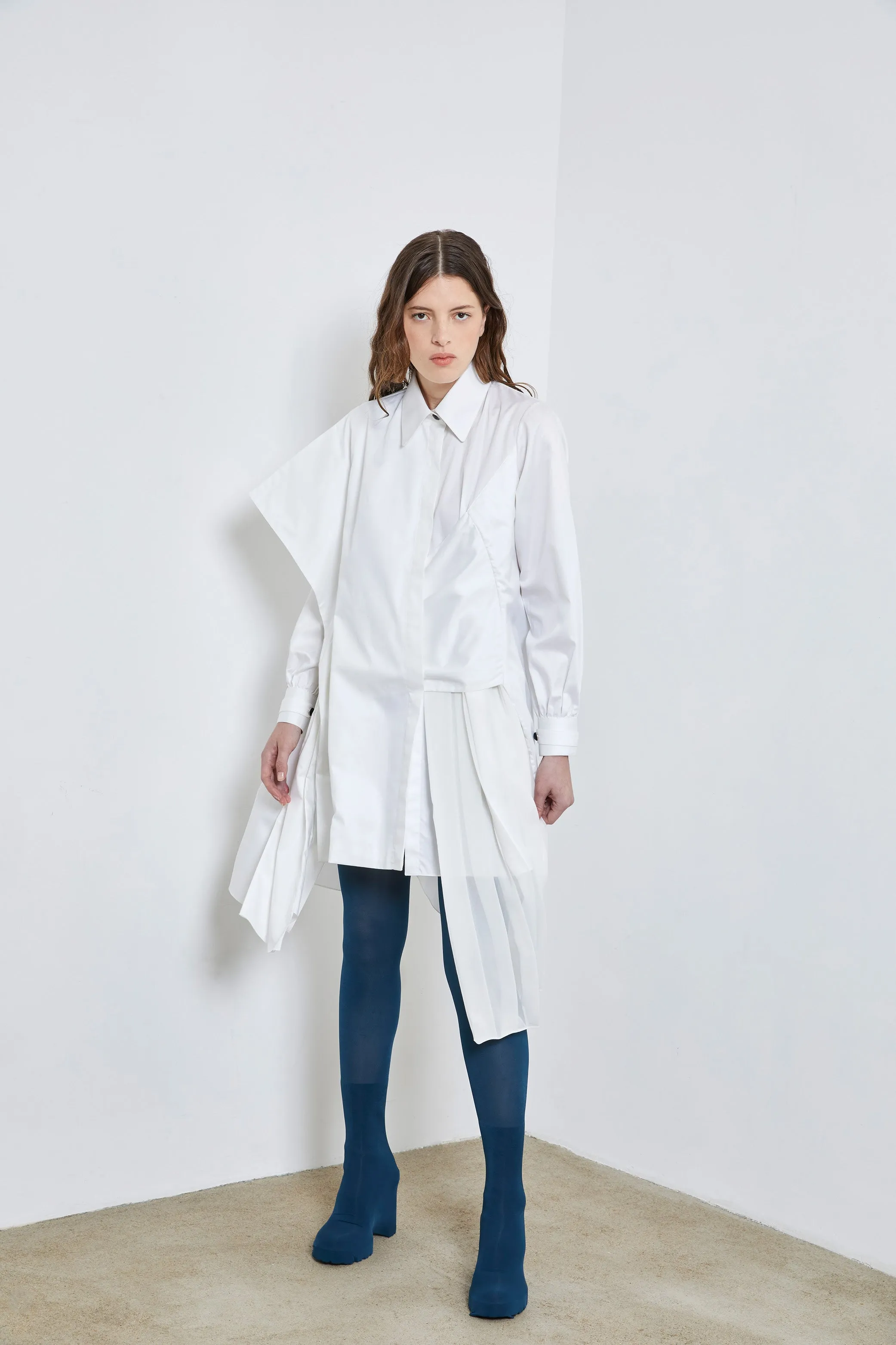 CHARLOT white - silk shirt dress