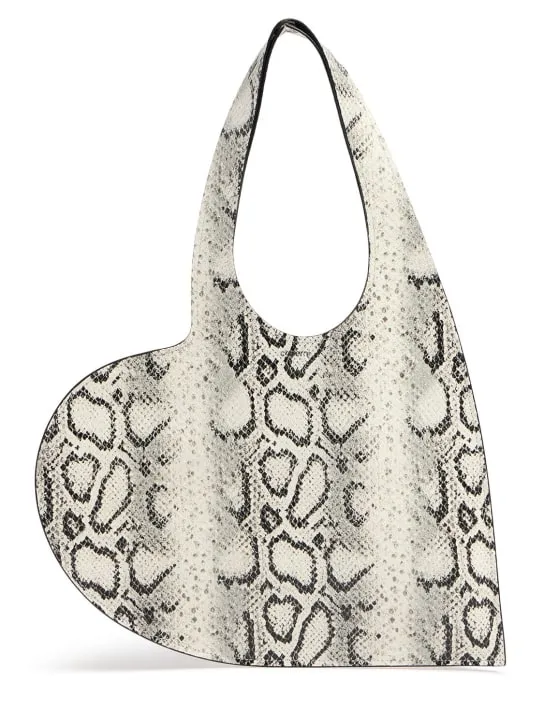 Coperni   Mini heart embossed leather shoulder bag 