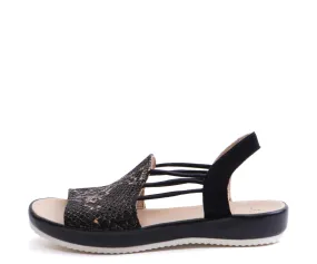 Dana Women's Back Strap Sandal - Black 01
