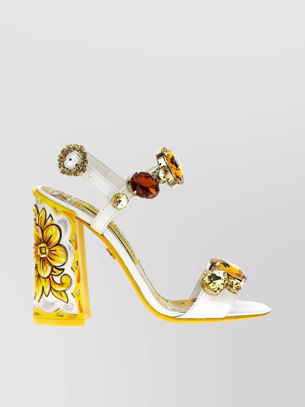 Dolce&​Gabbana   'keira' gemstone embellished ankle strap sandals
