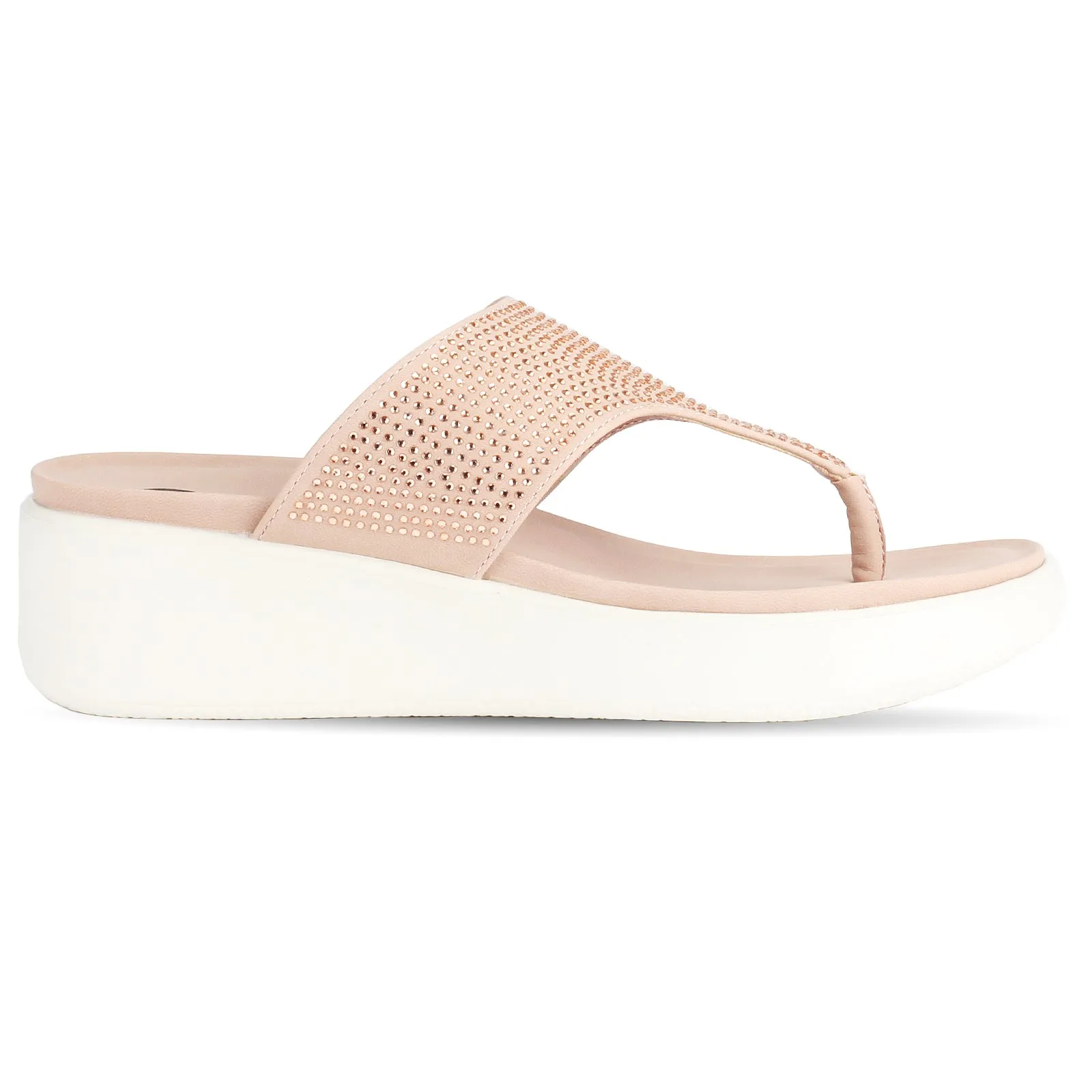 Fay women's stone embellished platform heel sandal