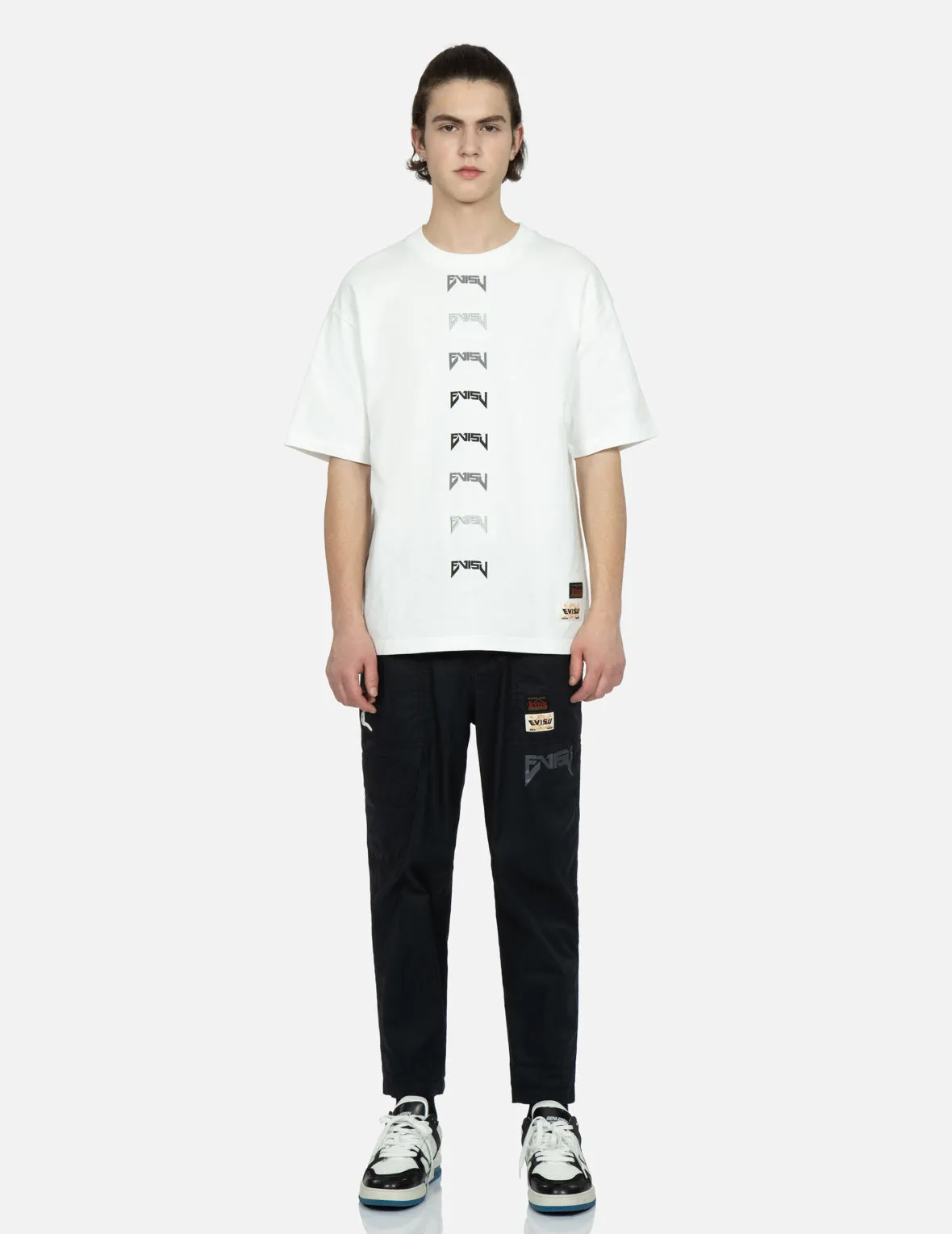 Multiple Logo and Godhead Print T-Shirt