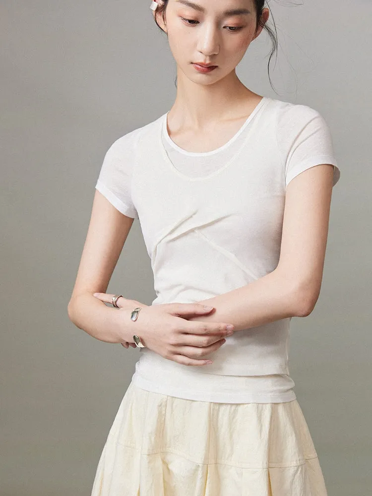 Nichi Tight Plain T-Shirt
