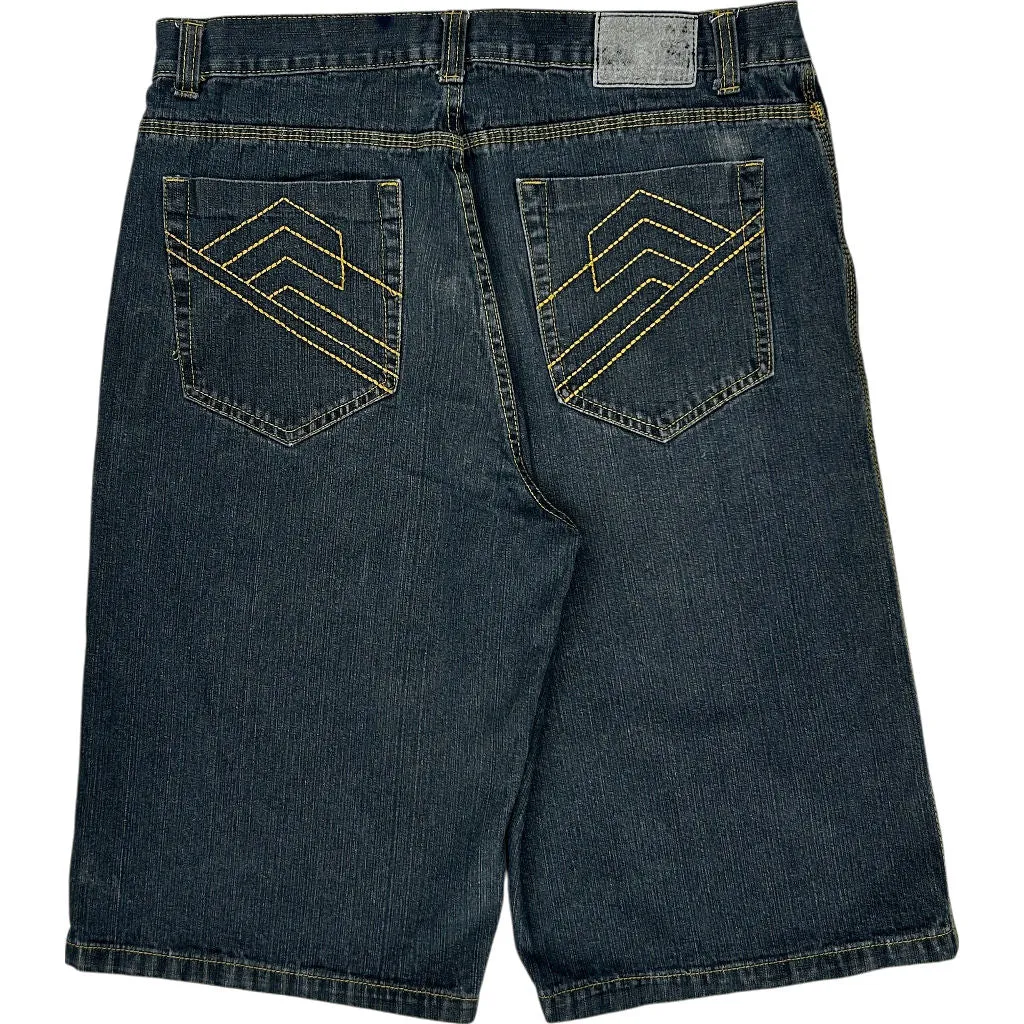 Old Skool Denim Shorts - 38W 14L - Blue Cotton