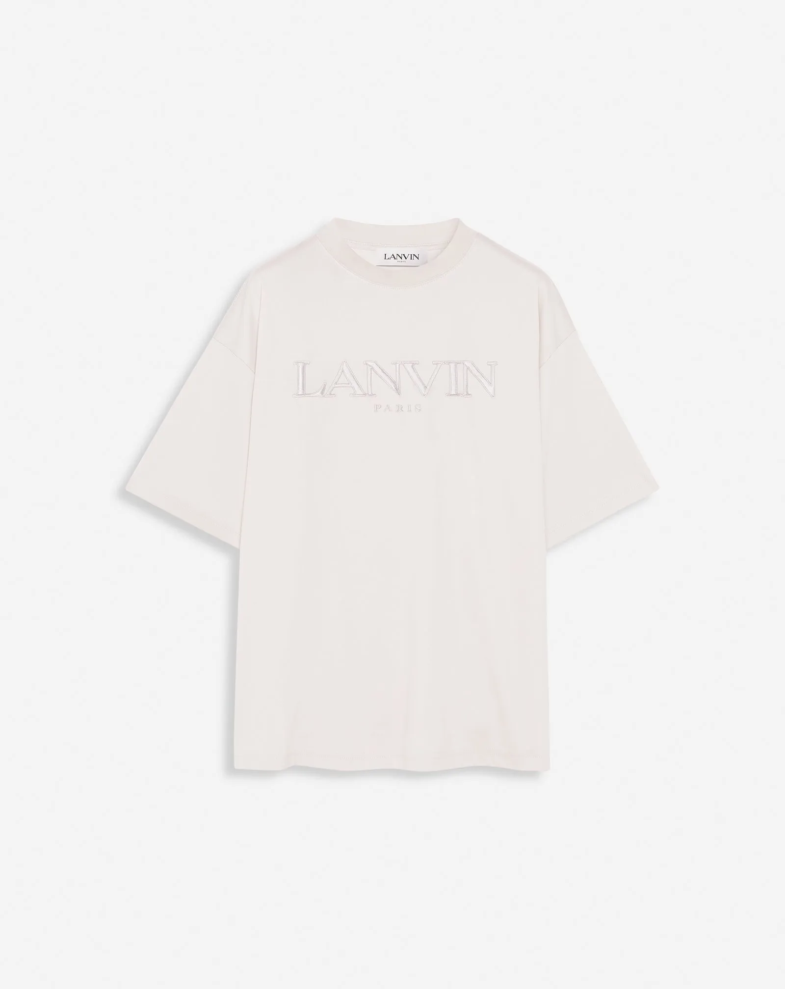 OVERSIZED LANVIN PARIS EMBROIDERED T-SHIRT