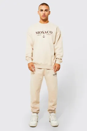 Oversized Monaco Sweatshirt Tracksuit