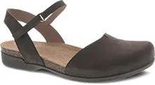  Rowan Closed Toe Sandal in Chocolate Nubuck  