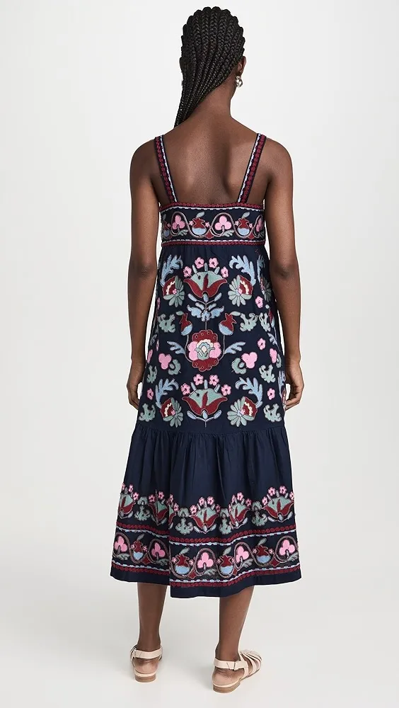 Sea   Eclisse Embroidery Slip Dress 