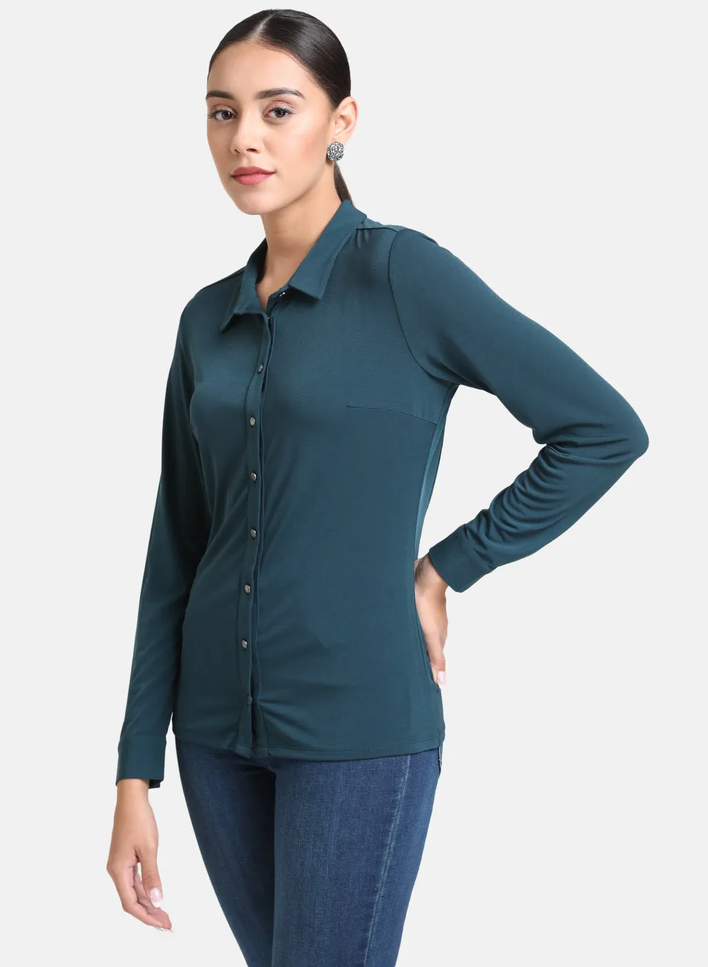 Shirt With Cowl Detail At Back