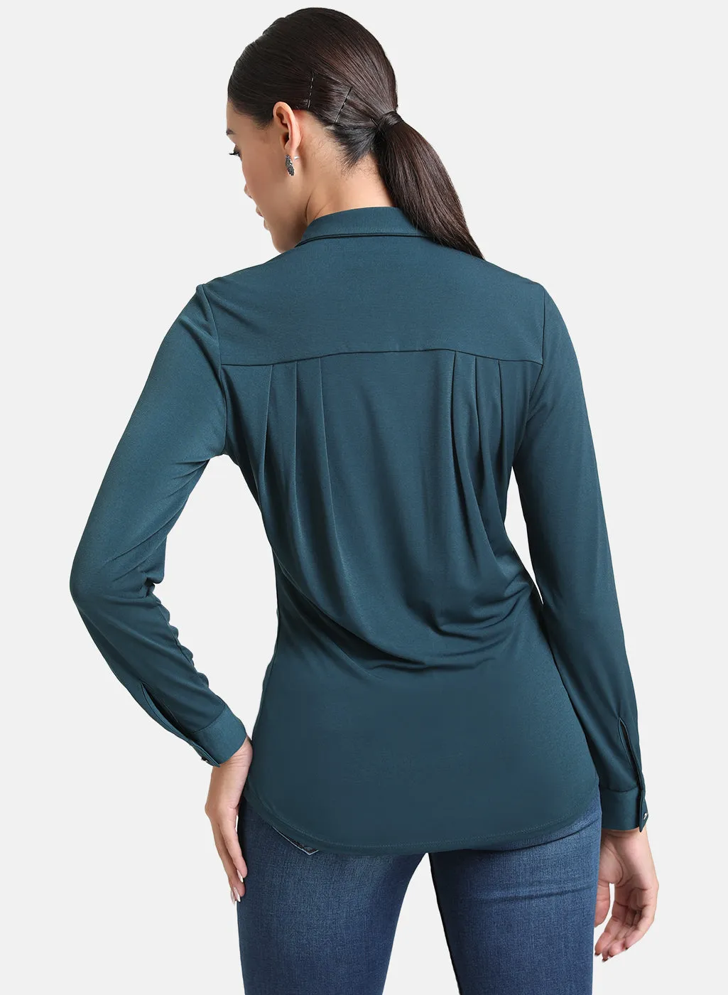 Shirt With Cowl Detail At Back
