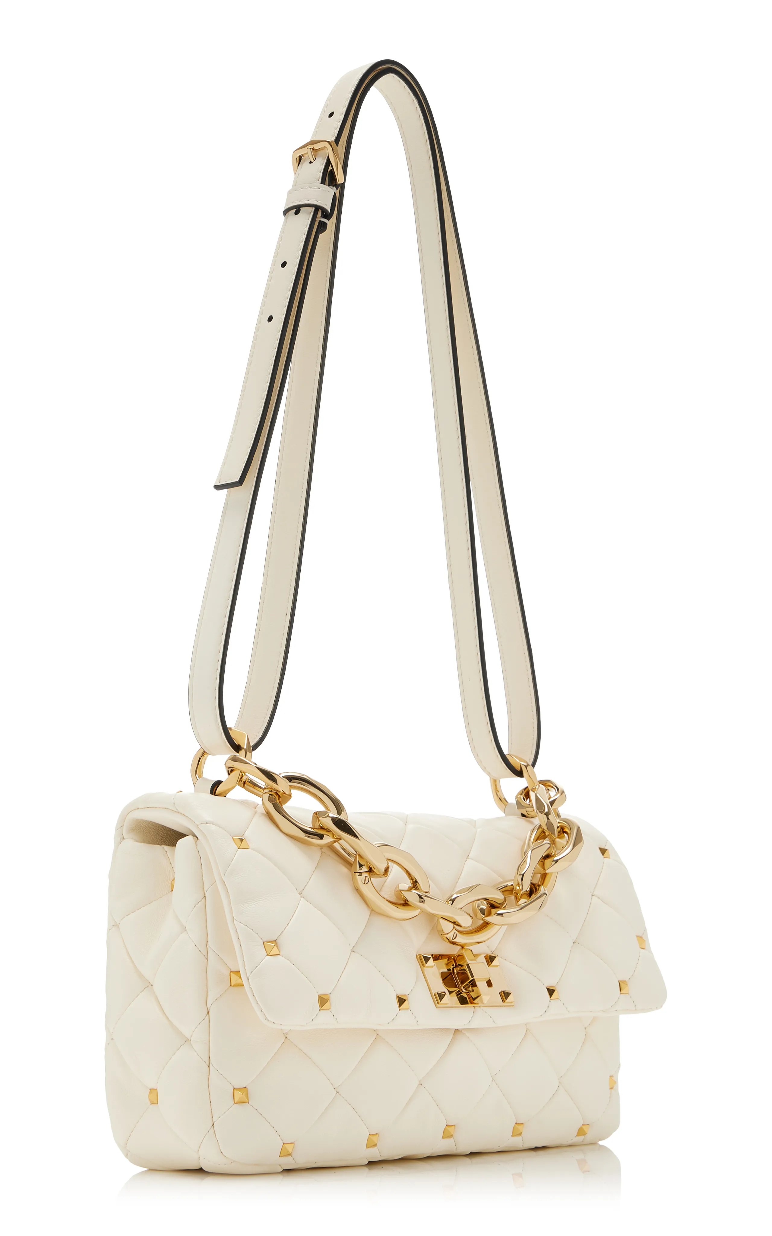 Valentino Garavani Small Rockstud Spike Quilted Leather Shoulder Bag