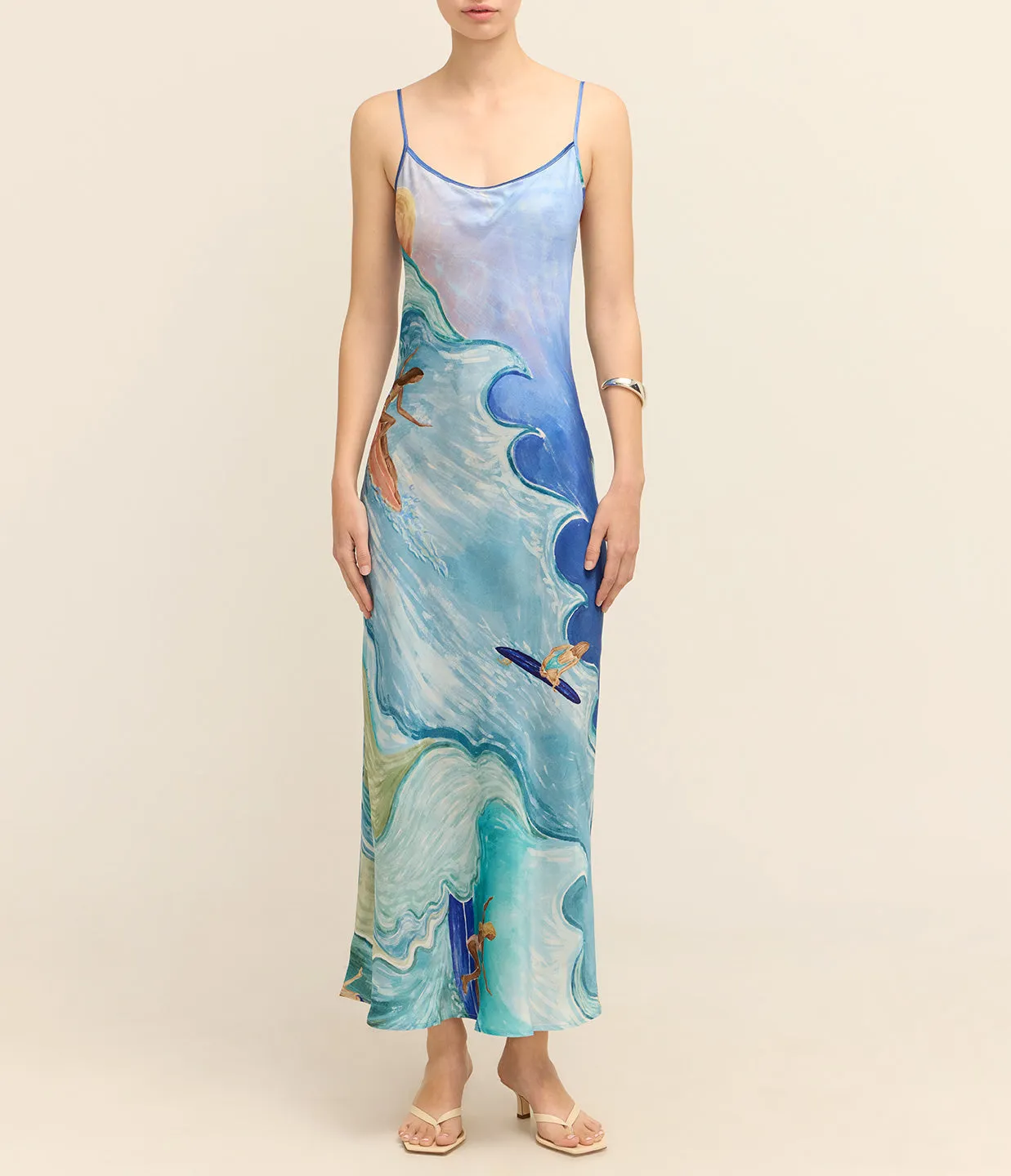 Wessex Slip Dress in Apres Surf